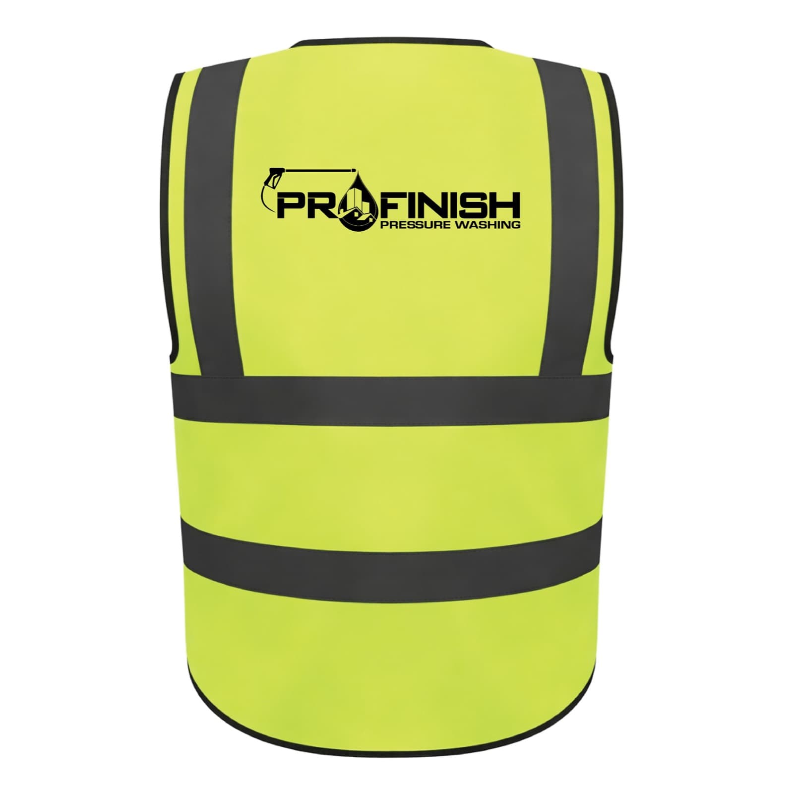 Hi-Vis Safety Vests for a Pressure Washing Crew