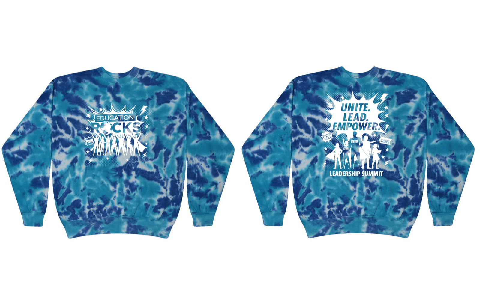 Tie-Dye Sweatshirts for an Education-Focused Nonprofit